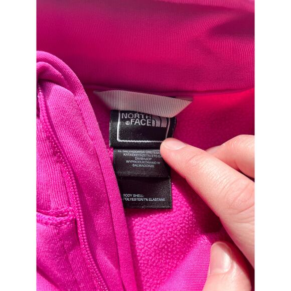 Women's North Face Pink Quarter Zip Sweater Size Small - Picture 3 of 8